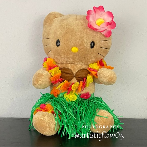 NEW RARE Limited Ed. 2008 Sanrio Build-A-Bear Workshop Tropical Hello Kitty NWOT - Picture 2 of 10